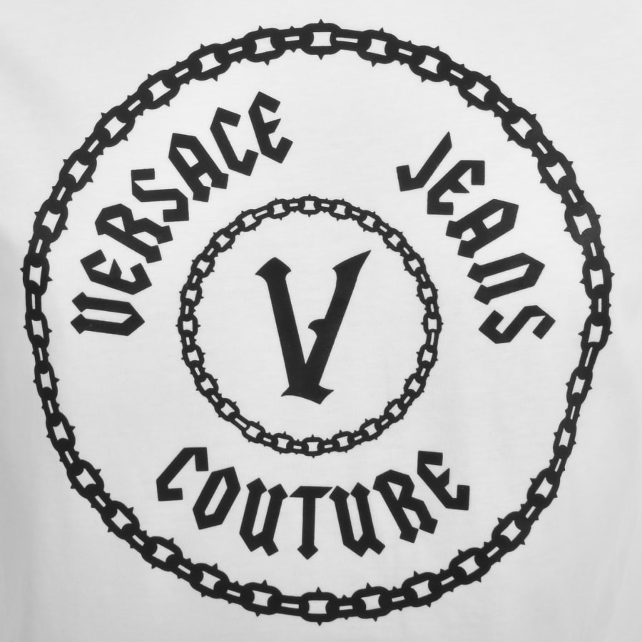 Logo T-Shirt White,Print | VERSACE US